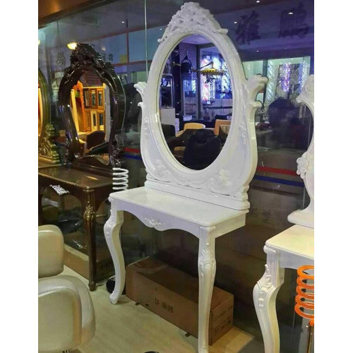 European design beauty bath makeup mirror salon barber furniture styling station hairdressing unit