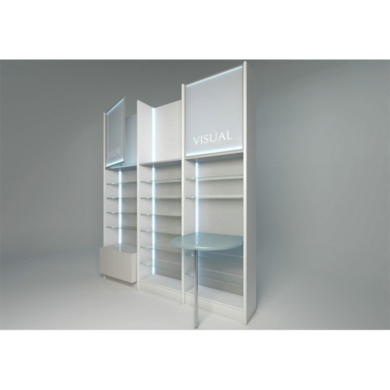 Factory Shop Decoration Wall Mounted Eyewear Display Wood Showcase Modern Glass Optical Display Cabinets