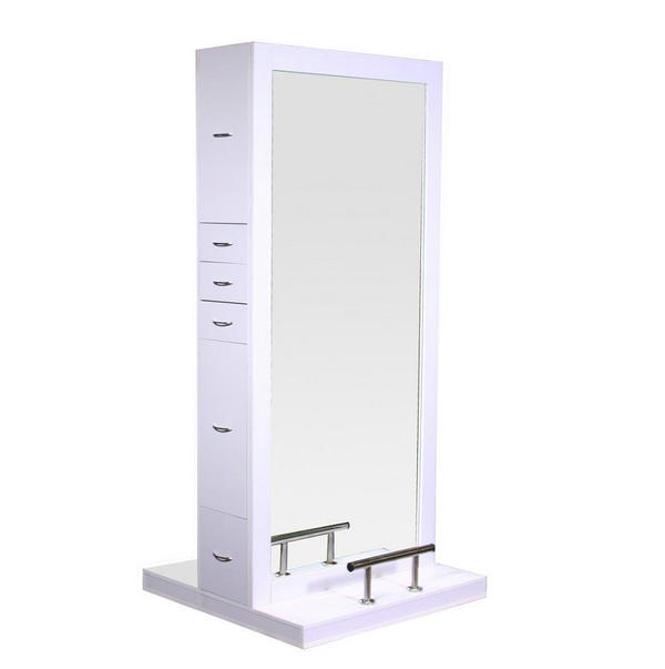 Classic French Style Customize High Gross Hairdressing Salon Styling Stations Mirror Station